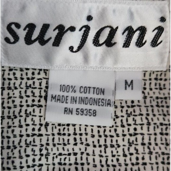 VTG Surjani Mens M Button Down Shirt Blue Tan Southwestern‎ Print 100% Cotton - Picture 6 of 7